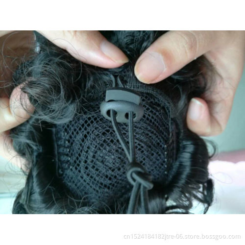 2 pieces in one japanese fiber littile girl kid ponytail hair extension, childrens popular high ponytail wig extension